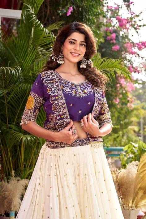 Ram 172 Vichitra Blue Bridal lehenga choli in Kolkata